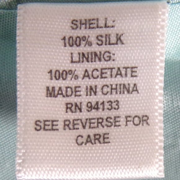 SILK! DEBRA DEROO blue 2-piece pant suit unknown small to medium size 100% silk - Picture 16 of 16